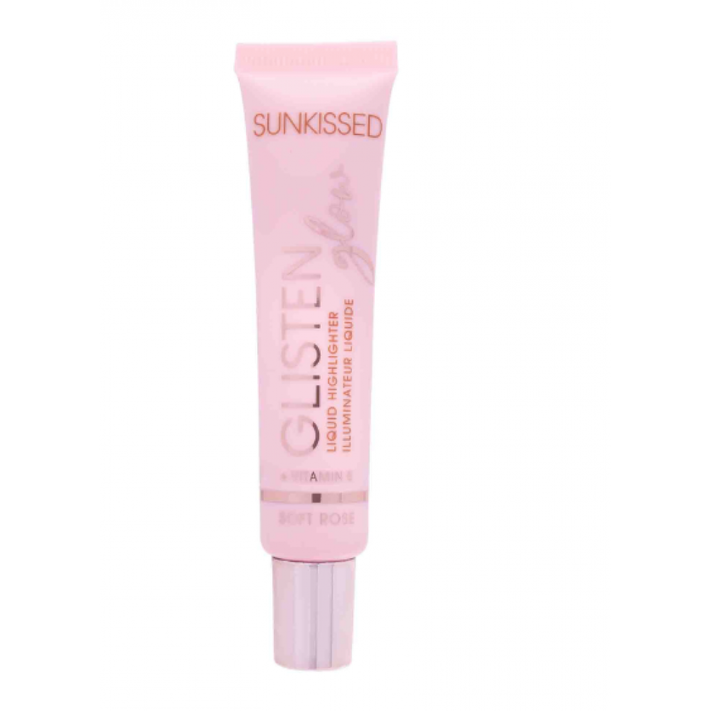 Sunkissed GLISTEN GLOW Liquid Highlighter "Soft Rose" 15ml Μακιγιάζ
