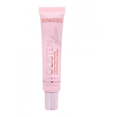 Sunkissed GLISTEN GLOW Liquid Highlighter "Soft Rose" 15ml