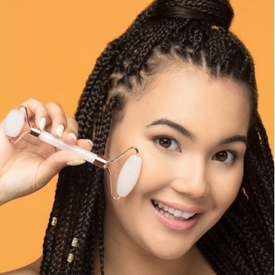 Fluff White Jade Face Roller