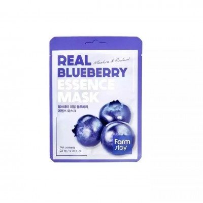 Farmstay Real Blueberry Essence Mask 1 τεμάχιο