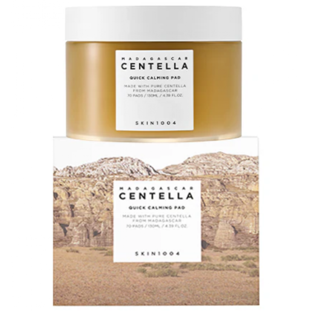Skin1004 Madagascar Centella Quick Calming Pad x70 pads 130ml K-BEAUTY