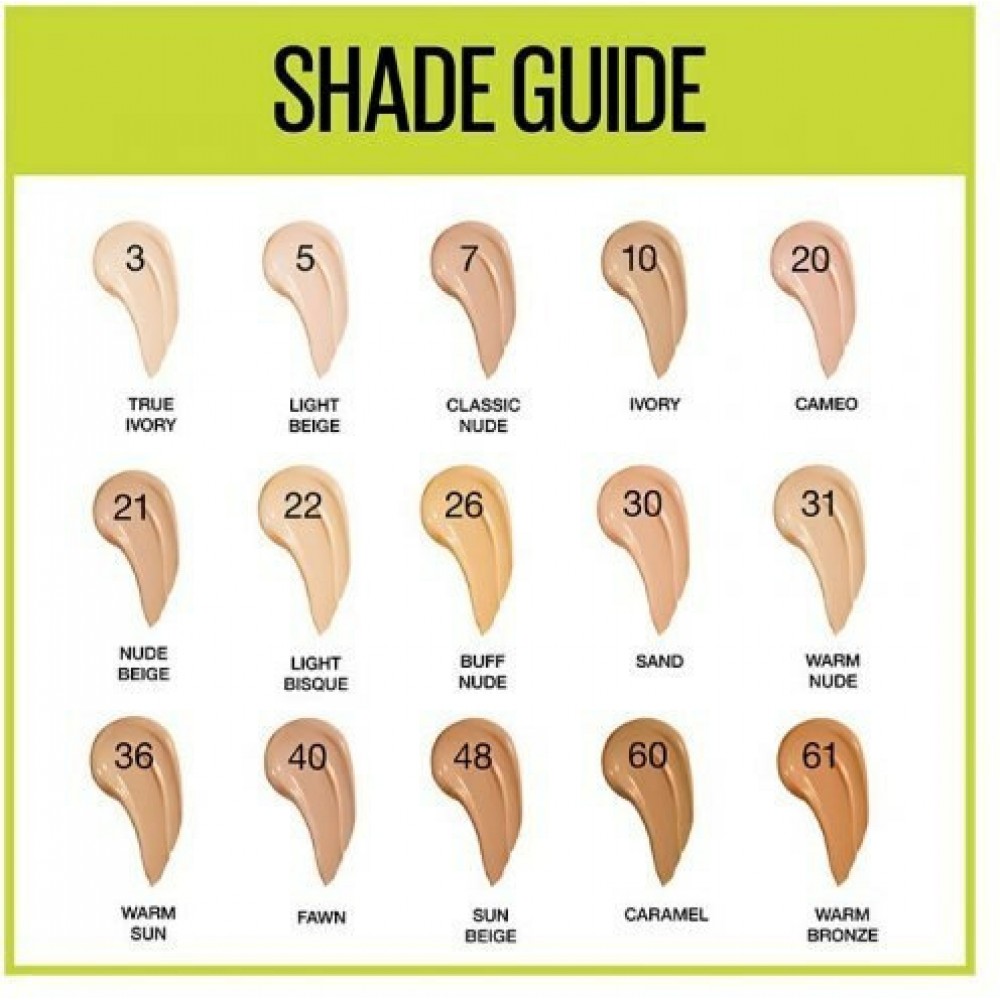 Maybelline SuperStay Active Wear 30H Full Coverage Foundation No 20 Cameo (30ml) MAKEUP