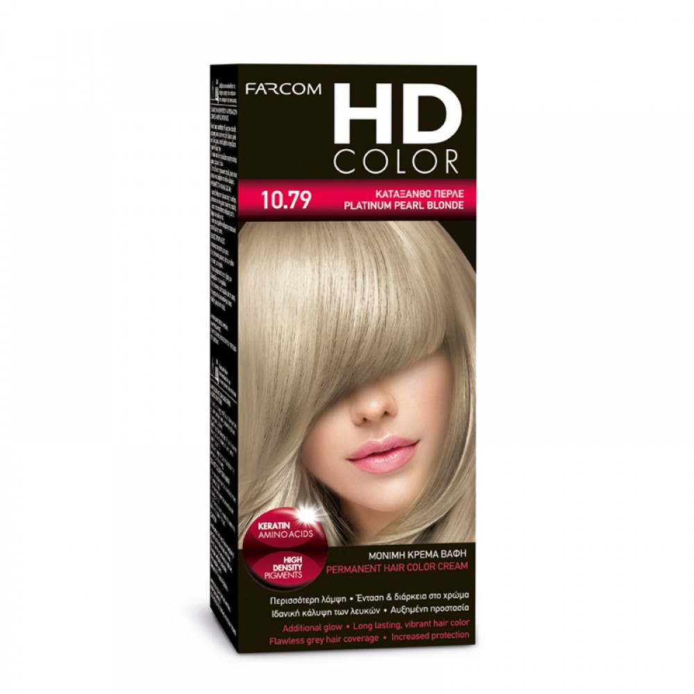 Farcom HD Color 10.79 Κατάξανθο Περλέ – Μόνιμη Βαφή Μαλλιών (60ml) HAIR CARE 