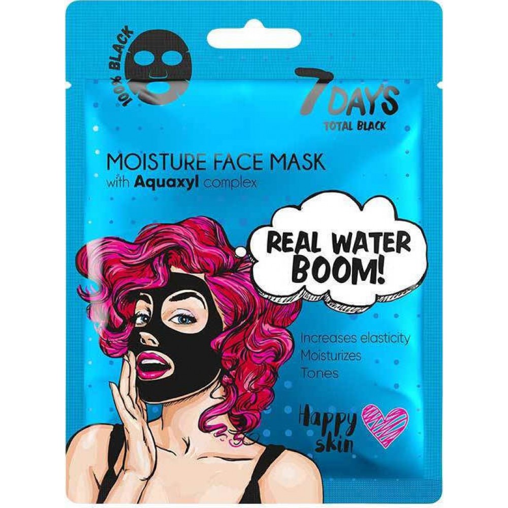 7DAYS BLACK Real Water Boom! Mask 25g
