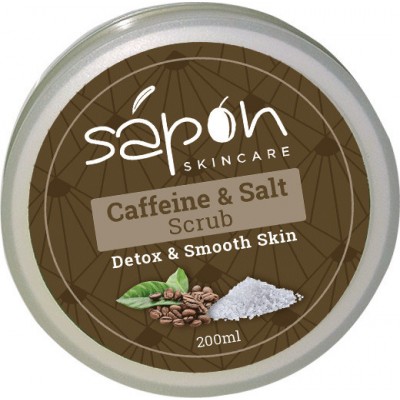 Sapon Caffeine & Salt Scrub Detox & Smooth Skin 200ml