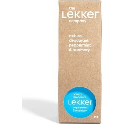 The Lekker Company Natural Deodorant PEPPERMINT & ROSEMARY