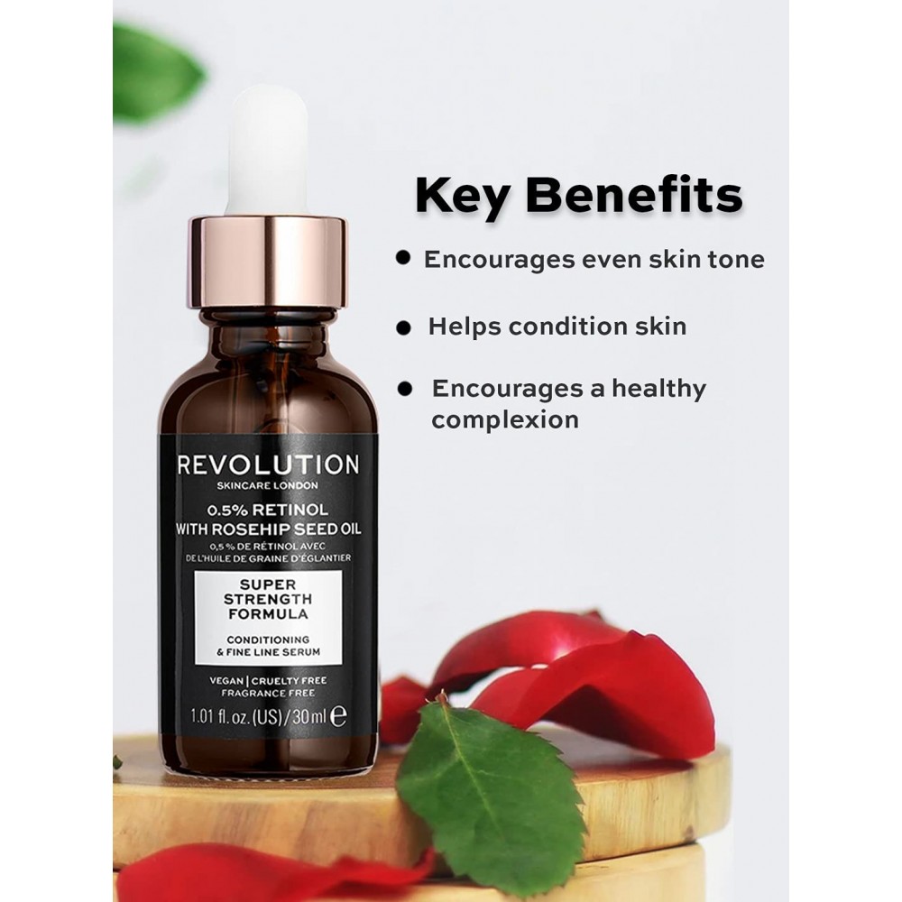 Revolution Skincare 0.5% Retinol and Rosehip Seed Oil Smoothing Serum SKINCARE