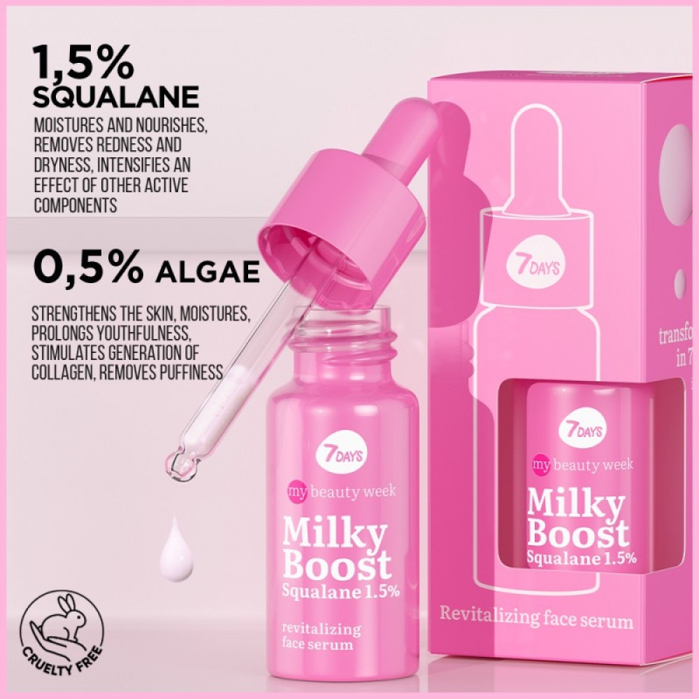 7 Days Milky Boost Squalane Revital Face Serum SKINCARE