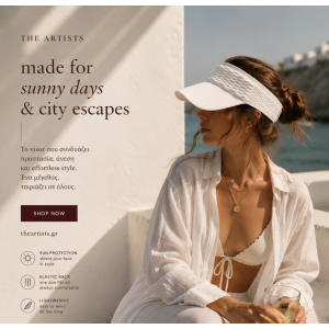 Visor Γυναικείο καπέλο ελαστικό Λευκό  ACCESSORIES