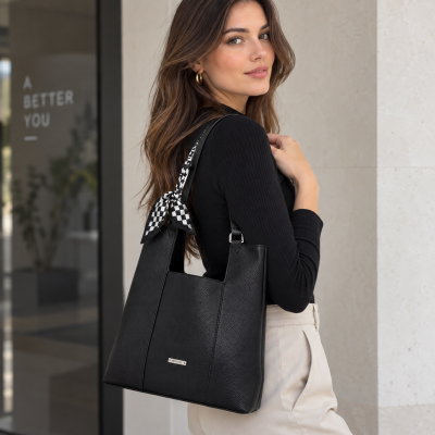 Bag to Bag Shoulder Bag XY-37005 Black