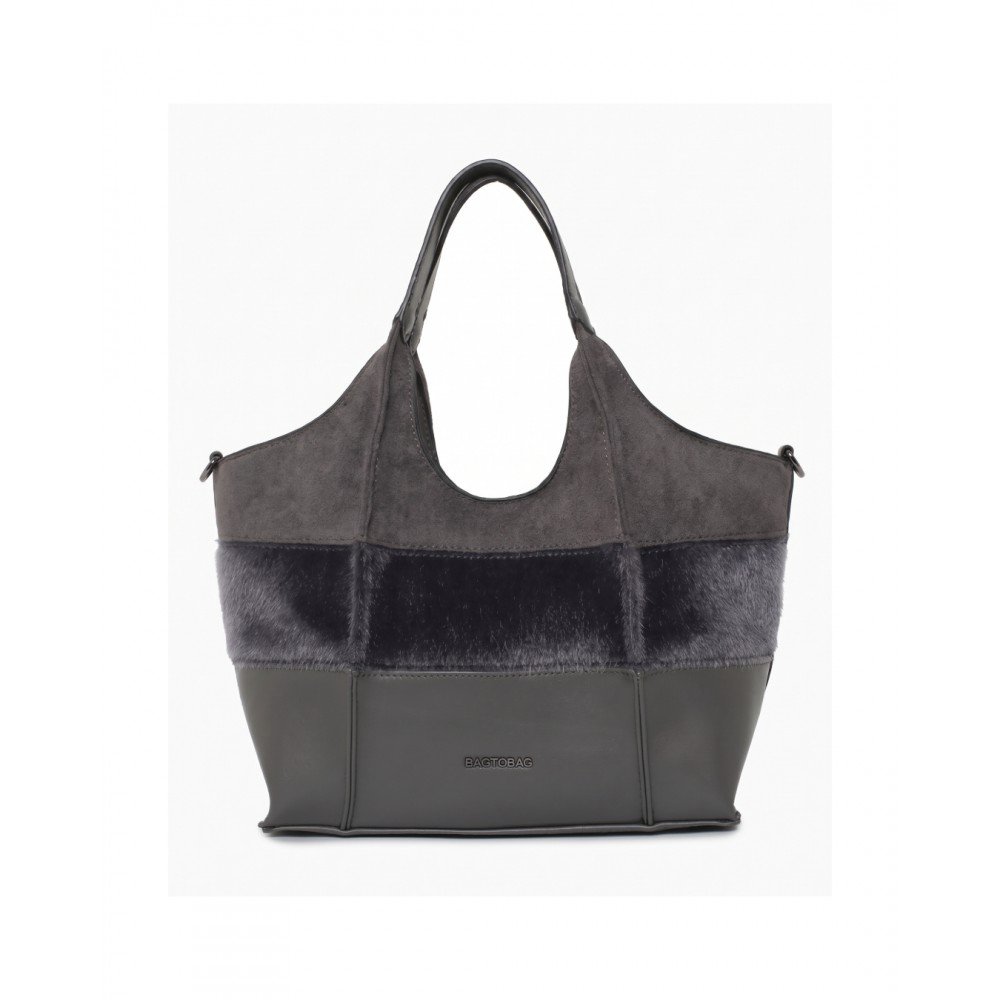 Bag To Bag Τσάντα ώμου με 3 διαφορετικές υφές    ACCESSORIES