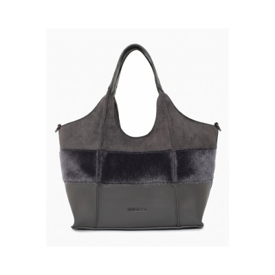 Bag To Bag Τσάντα ώμου με 3 διαφορετικές υφές   