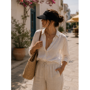 Visor Γυναικείο καπέλο ελαστικό Μαύρο ACCESSORIES