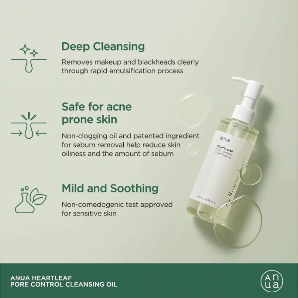 Anua Heartleaf Pore control Cleansing oil 200ml SKINCARE