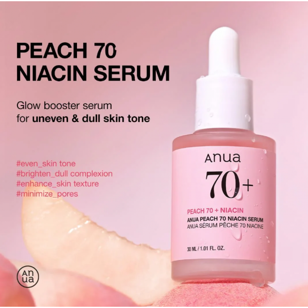 Anua Peach 70% Niacinamide Serum 30ml SKINCARE