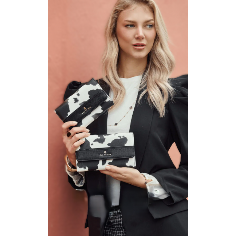 Bag to Bag Πορτοφόλι με Animal Print Cow ACCESSORIES