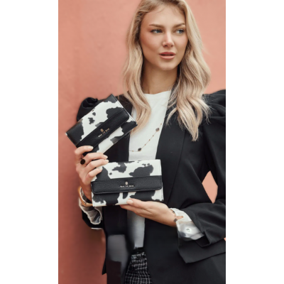 Bag to Bag Πορτοφόλι με Animal Print Cow