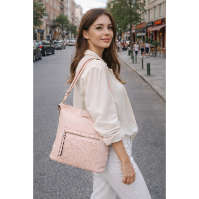 Bag to Bag  Τσάντα Ώμου Nude ροζ