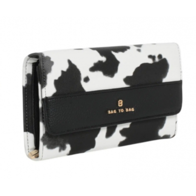 Bag to Bag Πορτοφόλι με Animal Print Cow