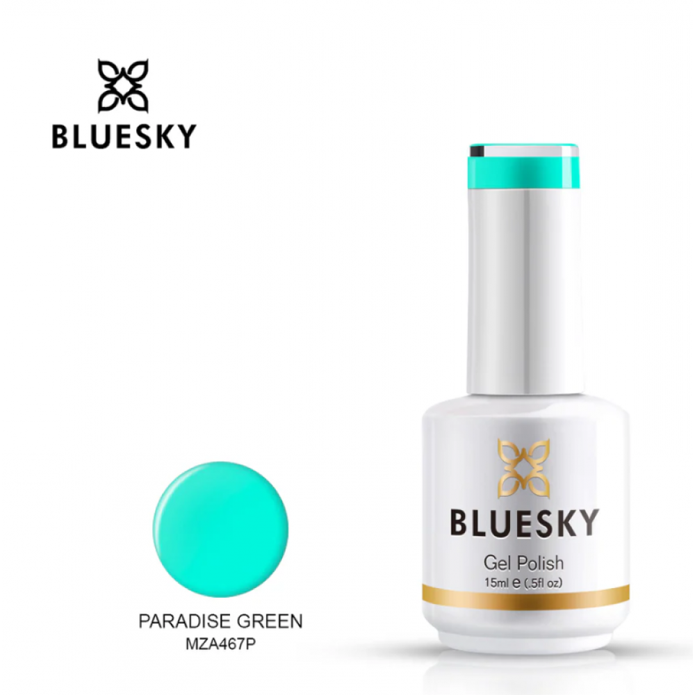 Bluesky Nail Color Gel Polish - Paradise Green MZA467 15ml NAILS