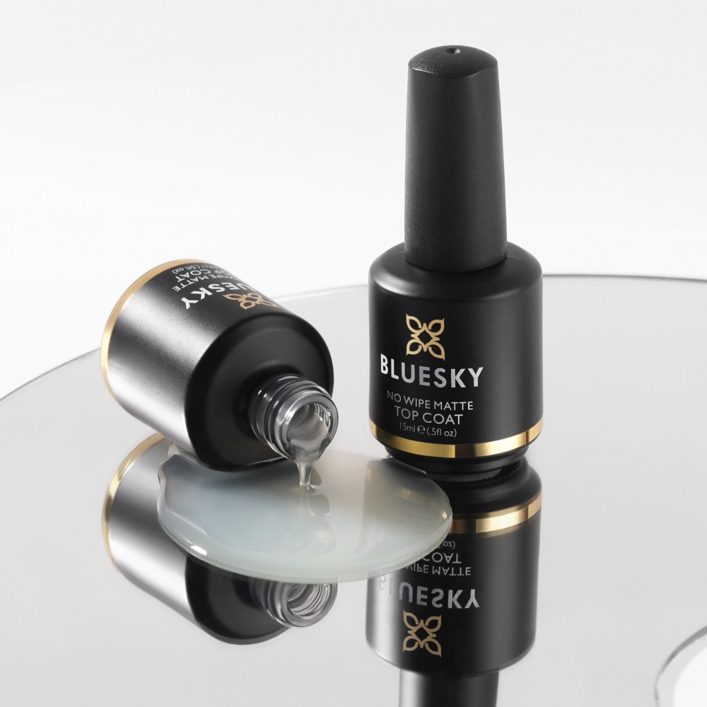 Bluesky Ημιμόνιμο Βερνίκι Νυχιών Matte Top Coat No Wipe 15ml NAILS