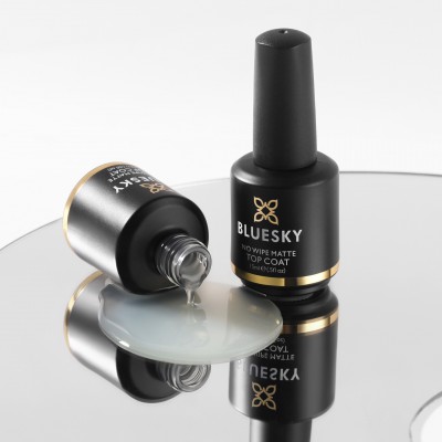 Bluesky Ημιμόνιμο Βερνίκι Νυχιών Matte Top Coat No Wipe 15ml