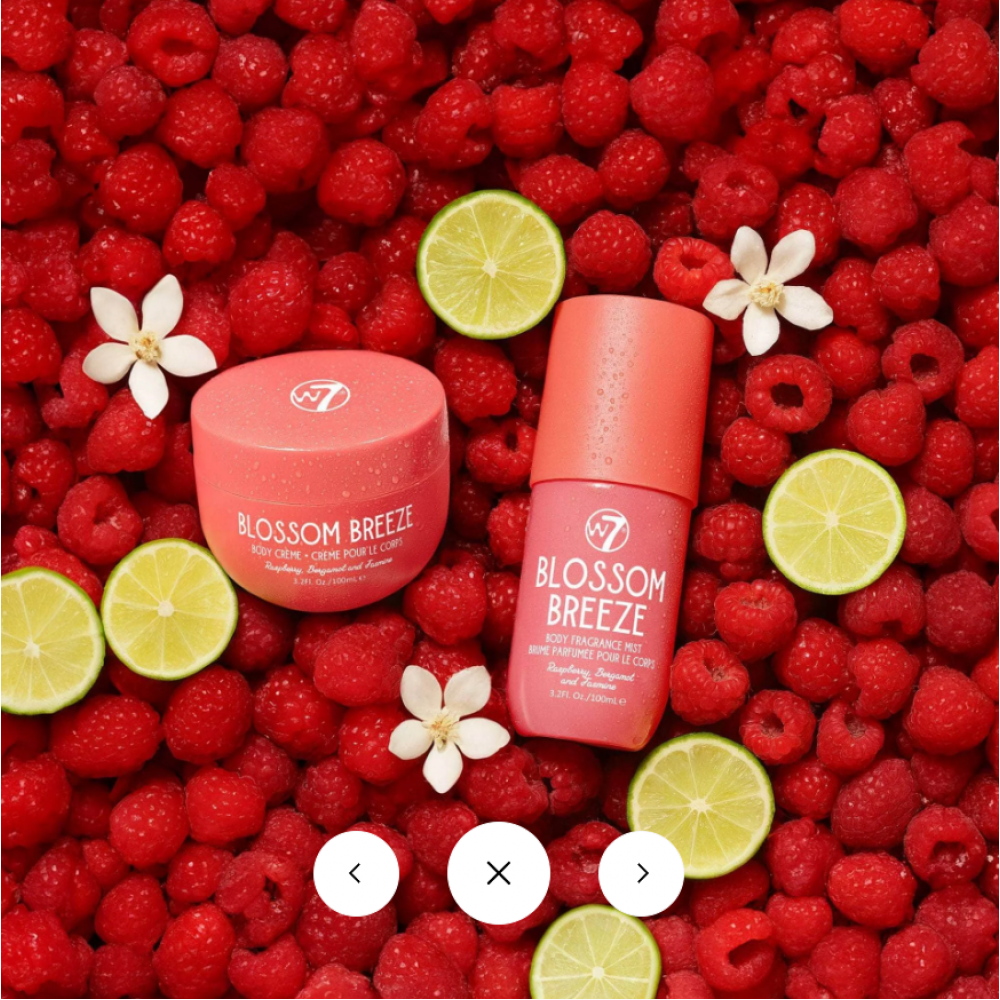 W7 Body Mist and Body Cream Travel Set Blossom Breeze. BODY CARE