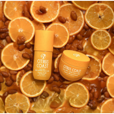 W7 Body Mist and Body Cream Travel Set Citrus Coast