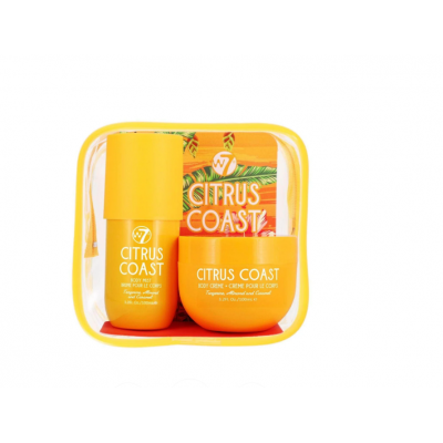 W7 Body Mist and Body Cream Travel Set Citrus Coast