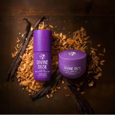 W7 Body Mist and Body Cream Travel Set Divine Dusk.