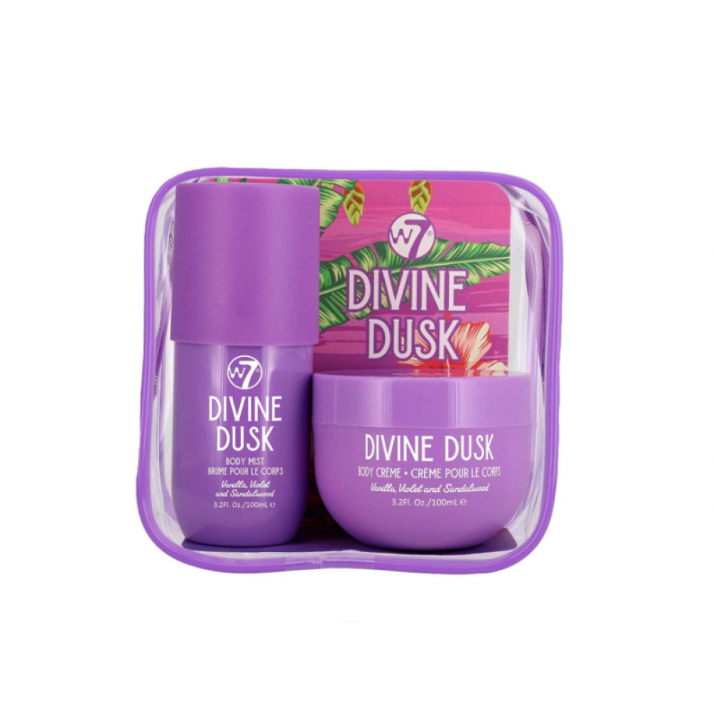 W7 Body Mist and Body Cream Travel Set Divine Dusk. BODY CARE