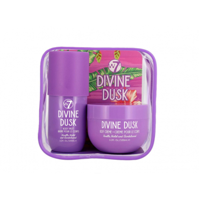 W7 Body Mist and Body Cream Travel Set Divine Dusk.