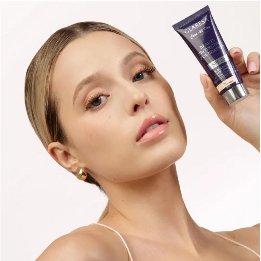 Claresa Beauty Protective Foundation SPF50 – Fair Neutral 0n (30ml) MAKEUP