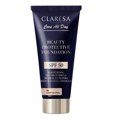 Claresa Beauty Protective Foundation SPF50 – Light Neutral 1N (30ml)
