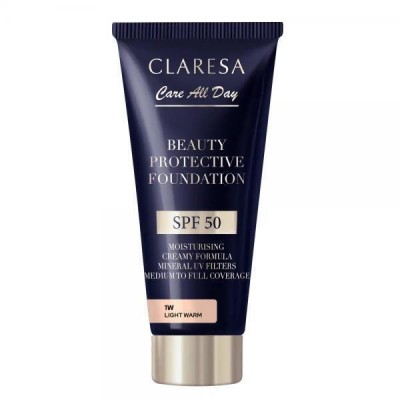 Claresa Beauty Protective Foundation SPF50 – Light Warm 1W (30ml)