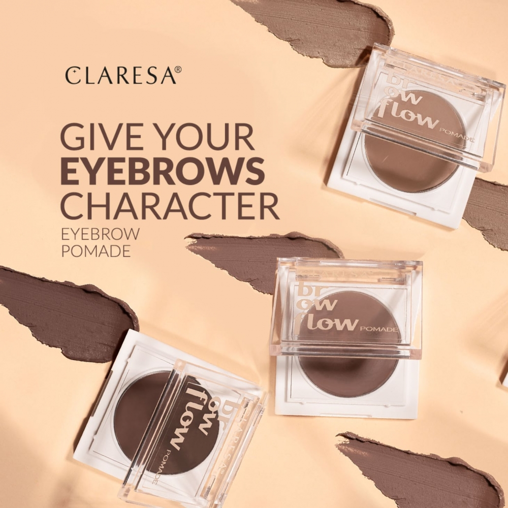 Claresa Brow Flow Eyebrow Pomade No 02 Medium Brown (3.5g) MAKEUP