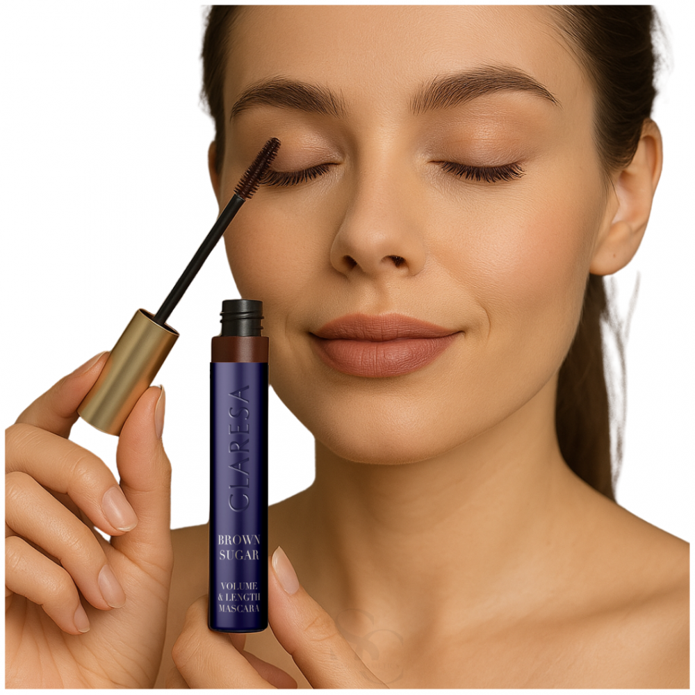 Claresa Brown Sugar Mascara Warm Brown Volume and Length (10g) MAKEUP