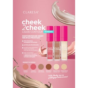 Claresa Cheek 2 Cheek Creamy Liquid Blush No 02 Sweet Shake (6.5g) MAKEUP