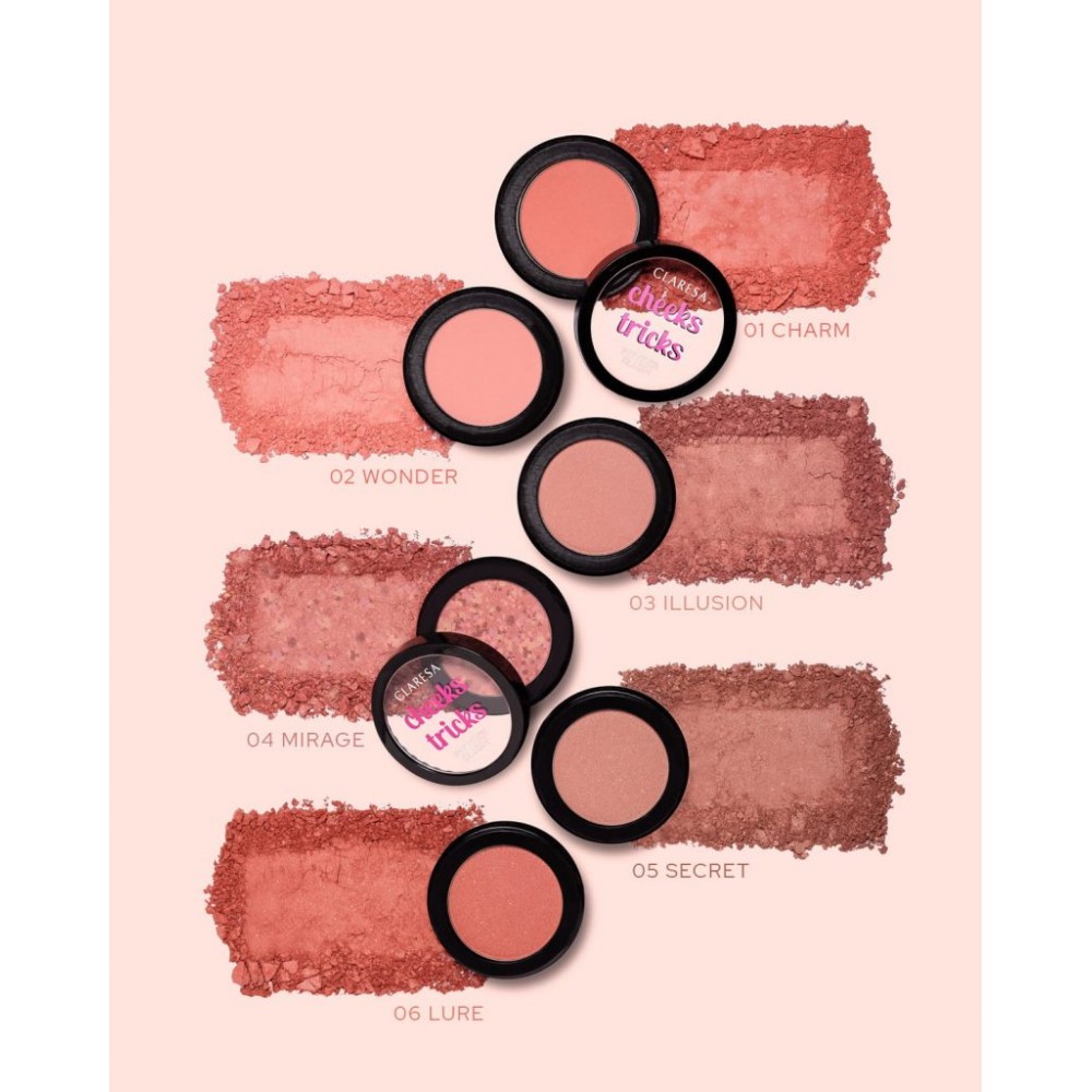 Claresa Cheeks Tricks Powder Blush No 03 Illusion (4g) MAKEUP