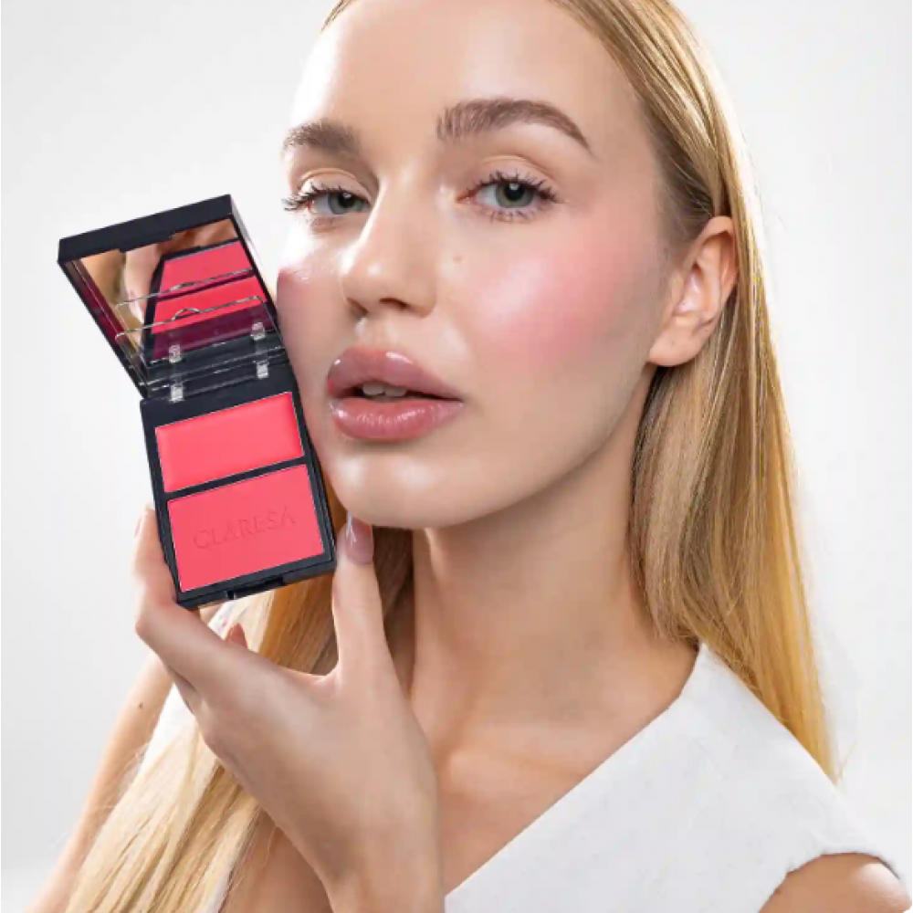 Claresa Duo Palette Creamy and Pressed Blush 02 Candy Crush (8.5g) MAKEUP