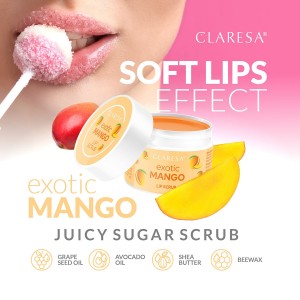 Claresa Exotic Mango Lip Scrub Saucy Lips (15g) Χείλη