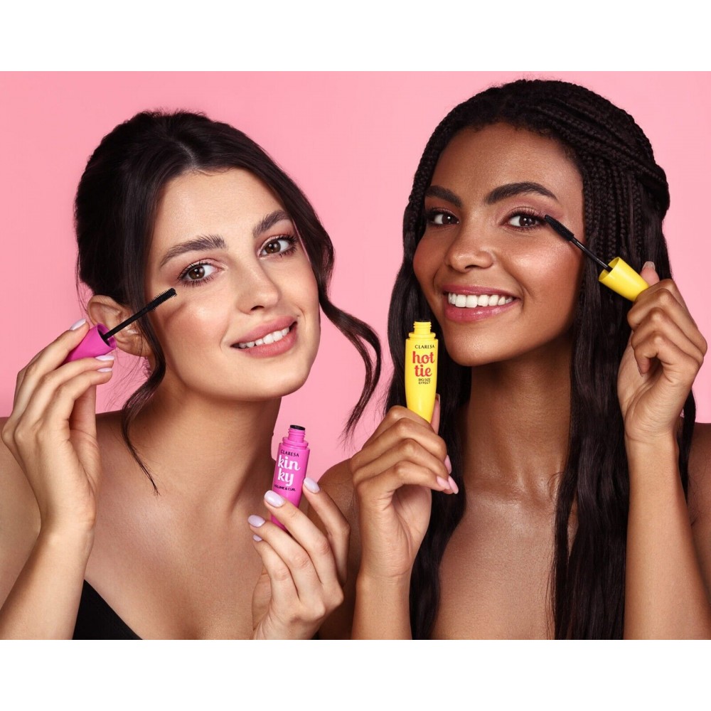 Claresa Κinky Τhickening and Curling Mascara Deep Black (12ml) MAKEUP