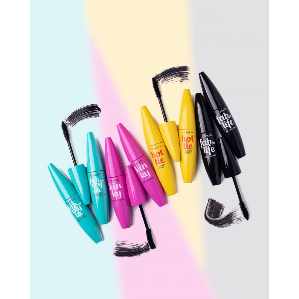 Claresa Κinky Τhickening and Curling Mascara Deep Black (12ml) MAKEUP