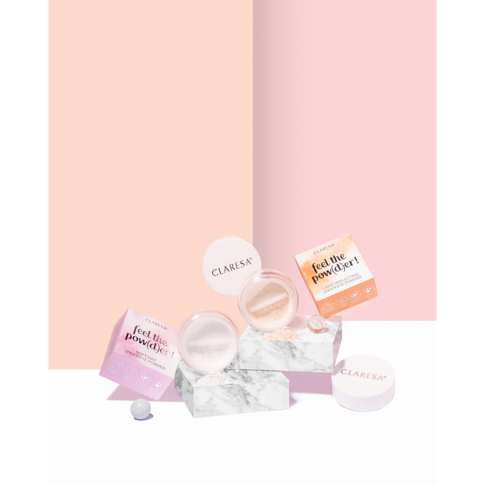 Claresa Feel The Powder! Soft Matte Under Eye Loose Powder White (6g) MAKEUP