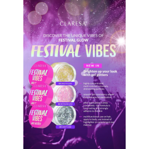 Claresa Festival Vibes Gel Glitter No 01 Crazy In Love (9.5g) MAKEUP