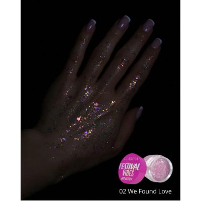 Claresa Festival Vibes Gel Glitter No 02 We Found Love (9.5g)