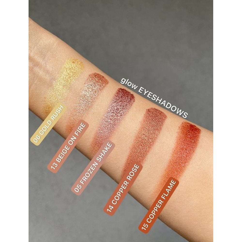 Claresa Glow Eyeshadow No 14 Copper Rose (1.2g) MAKEUP