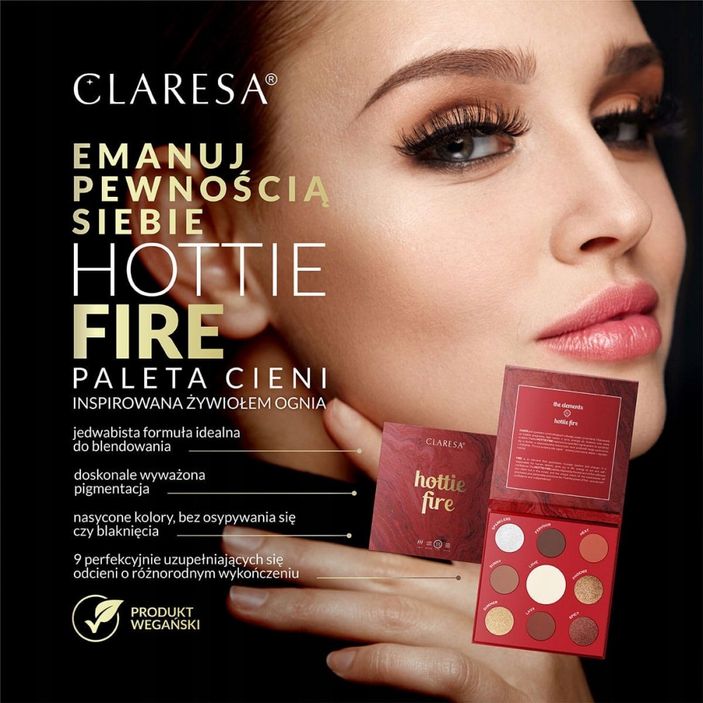 Claresa Hottie Fire Eyeshadow Palette (12g) MAKEUP
