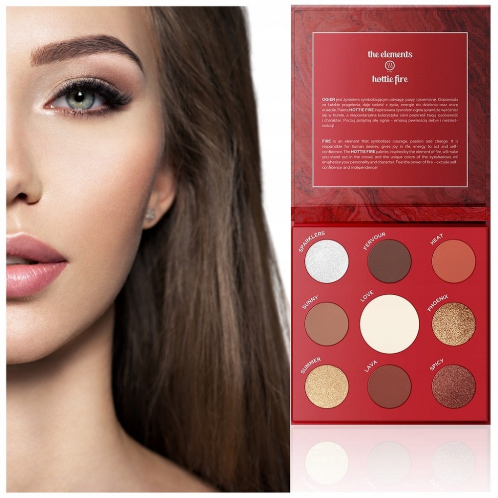 Claresa Hottie Fire Eyeshadow Palette (12g) MAKEUP