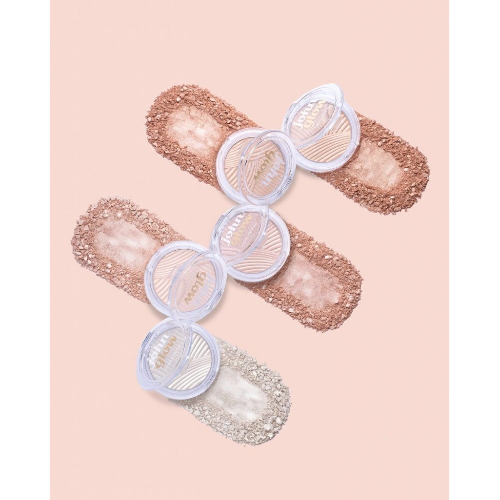 Claresa John Glow Pressed Highlighter No 03 Think Pink MAKEUP